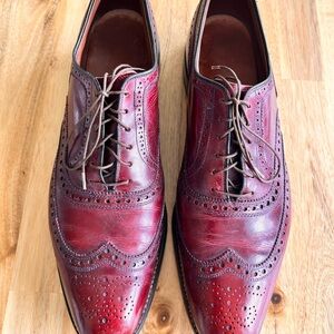 Allen Edmonds Burgundy Leather Oxfords